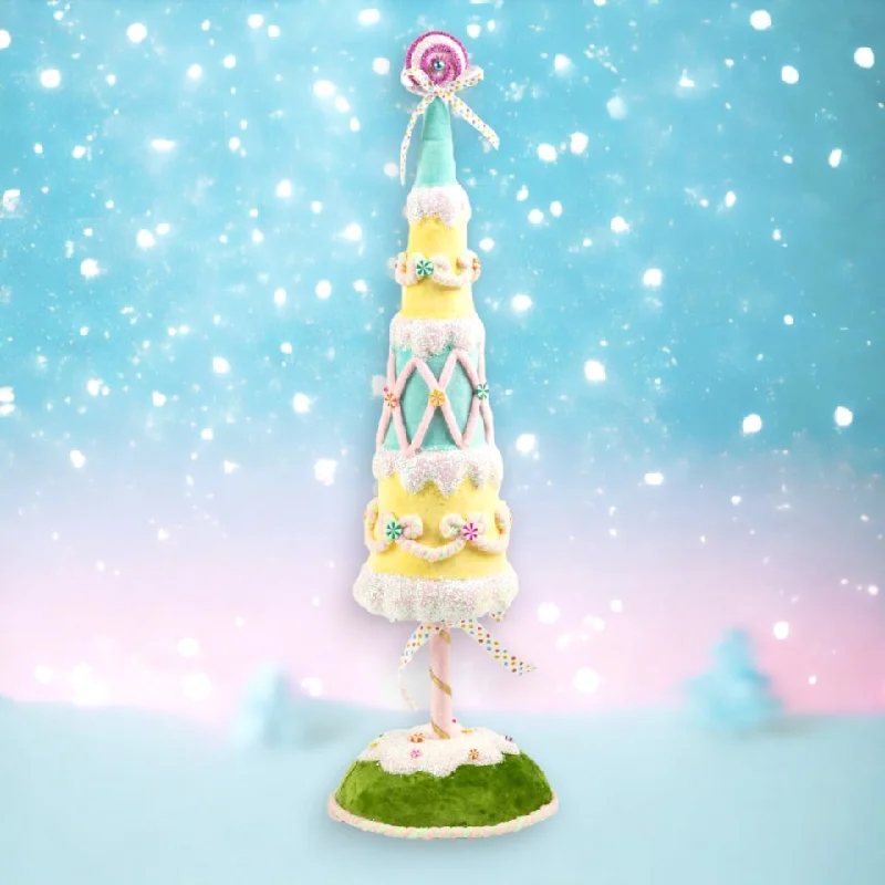 2 FT Pastel Ice Cream And Candy Cone Tree