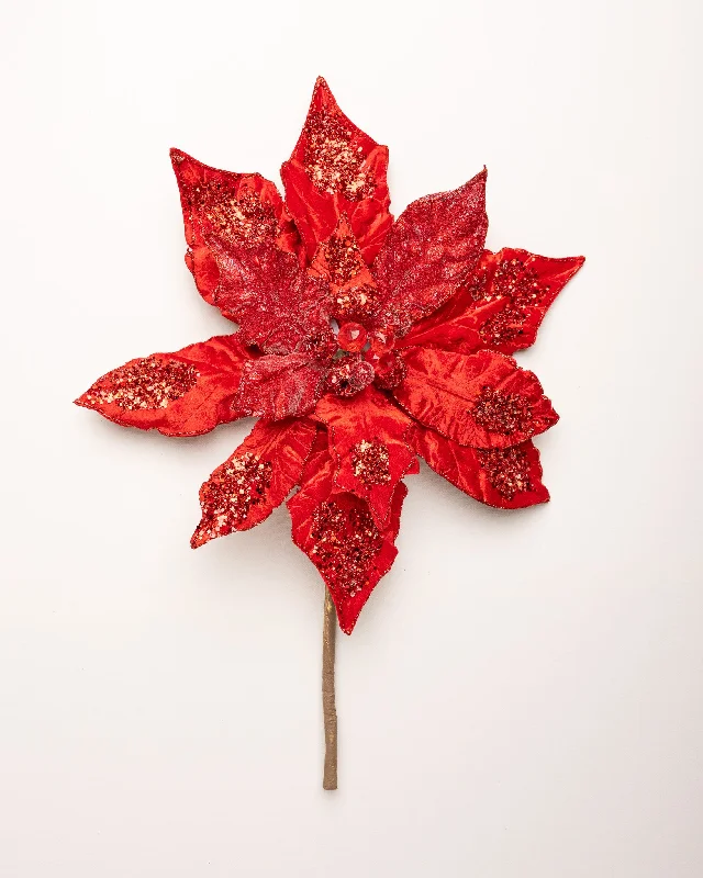 20" Giant Poinsettia Set Of 2