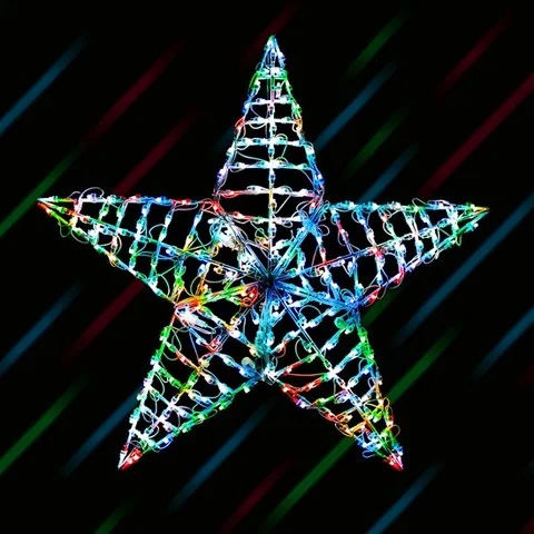 3 FT 5 Point 3 Dimensional Star Color Changing