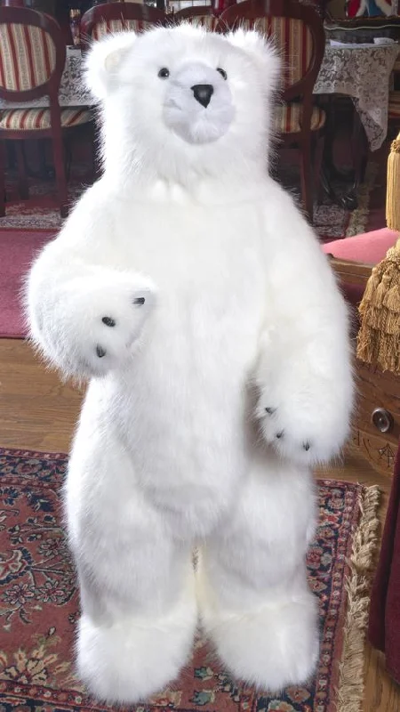 3 FT Standing White Bear