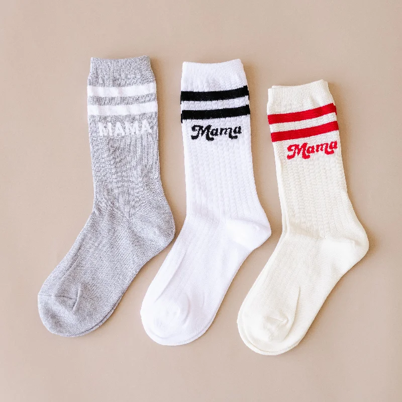 3 PACK - LMSS® CREW SOCKS - Mama Basics