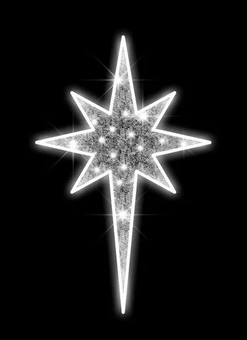 4 FT LED Cool White Bethlehem Star