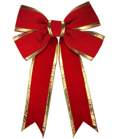 4 FT X 5 FT Red & Gold Bow