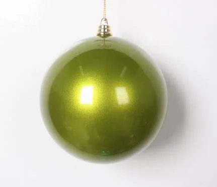 6" Lime Green Candy Ball Set Of 6