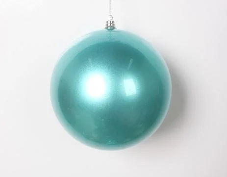 6" Teal Candy Ball Set Of 6