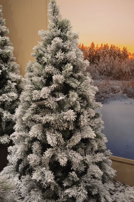 7ft (210cm) Snowy Vancouver Mixed Pine Artificial Christmas Tree Green 800 tips