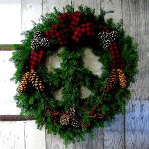 Adirondack Style Peace Wreath