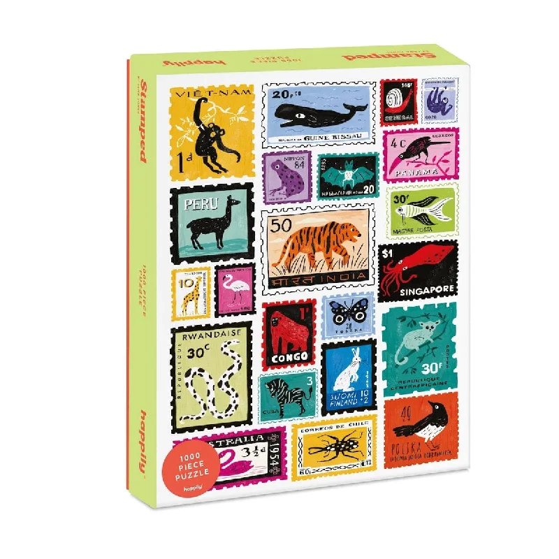 Animal Stamps 1000 Piece Jigsaw Puzzle