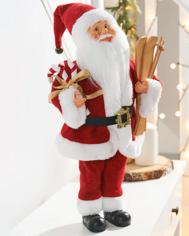 Animated Musical Standing Santa Figurine, 45 cm