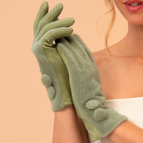 Grace in Sage Gloves