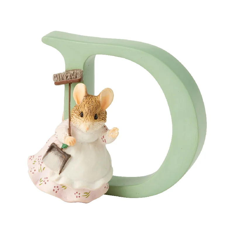 Beatrix Potter Letter D Hunca Munca Sweeping Figurine