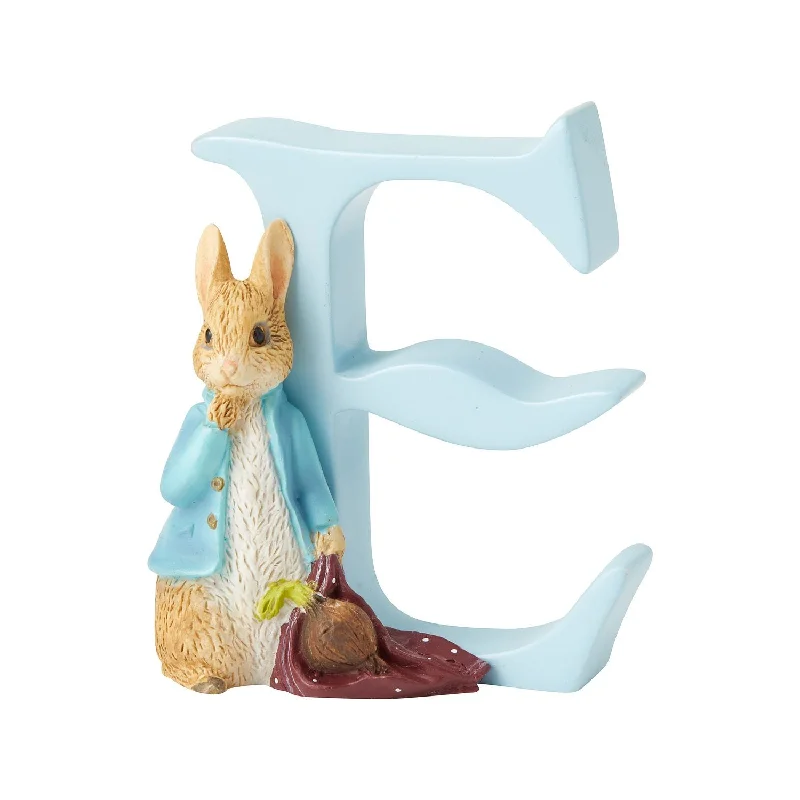 Beatrix Potter Letter E Peter Rabbit with Onions Figurine