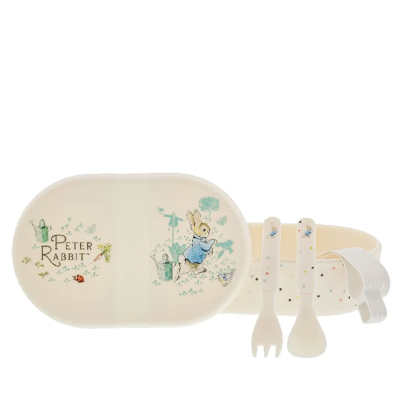 Beatrix Potter Peter Rabbit Snack Box with Cutlery Set