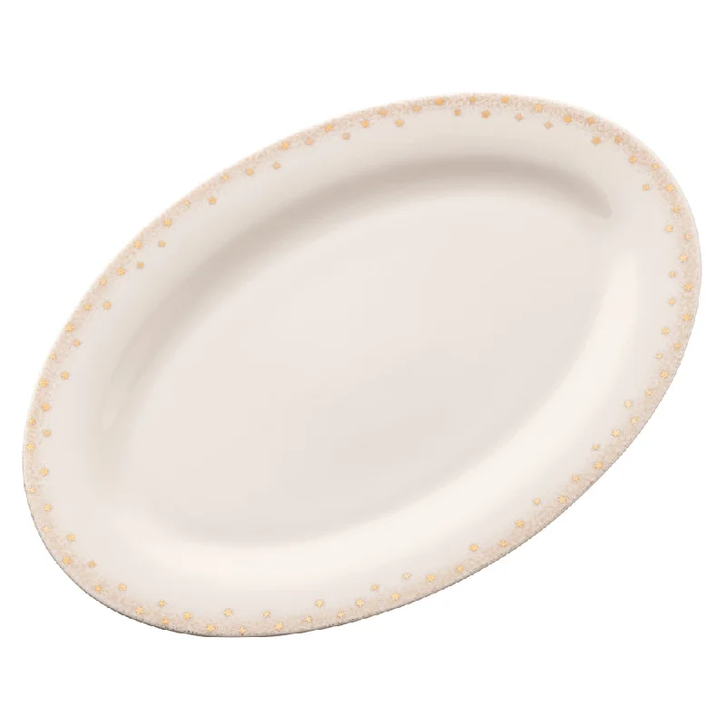 Belleek Living Stardust Oval Platter