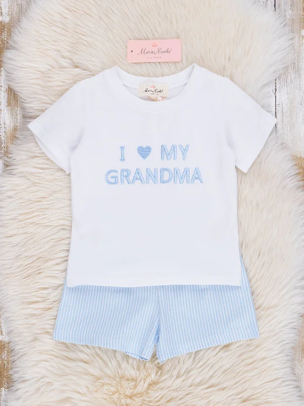 Blue Grandma Love Outfit