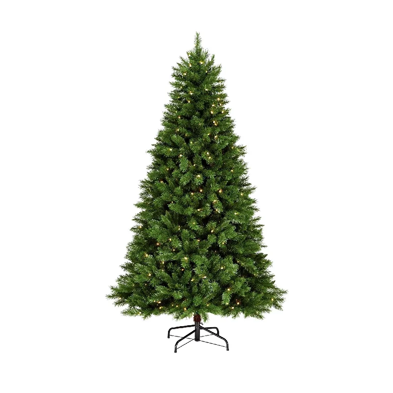 Collins Pine 7.5-Ft Christmas Tree - 300 Warm White LED Lights