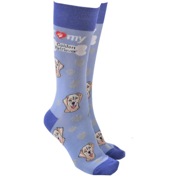 Dog Society Golden Retriever Socks Mauve