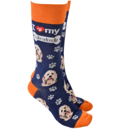 Dog Society Labradoodle Socks Navy