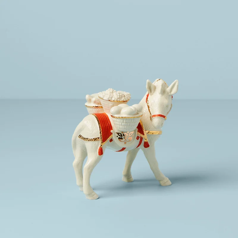 First Blessing Nativity Donkey Figurine