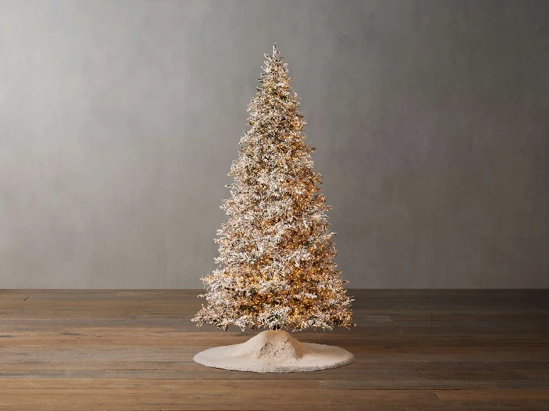 Flocked Wyoming Snow Faux Pine Tree