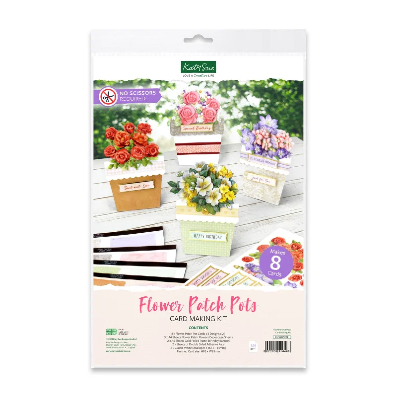 Flower Patch Pots Card Making Kit