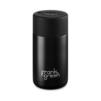 Frank Green 12oz Reusable Cup with Push Lid Black