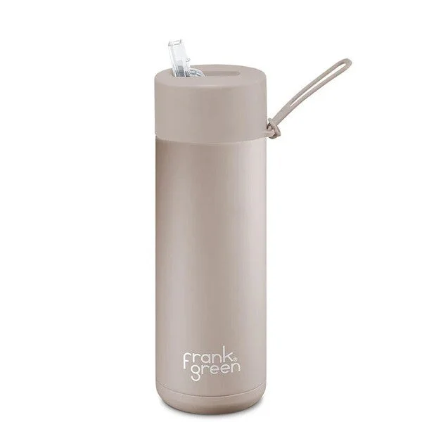 Frank Green 20oz Reusable Bottle with Straw Lid Moon Dust