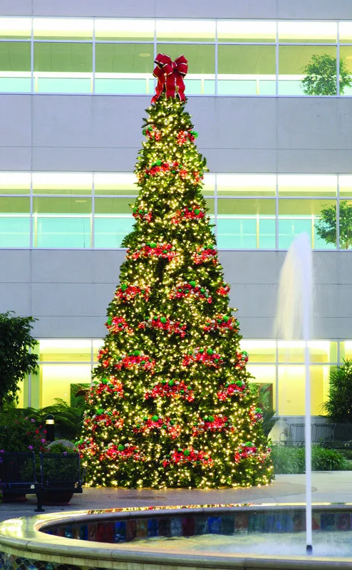 Giant Decorated Ornament Cluster Tree