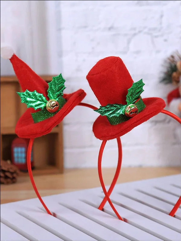 Girls Christmas Themed Santa Hat Headband