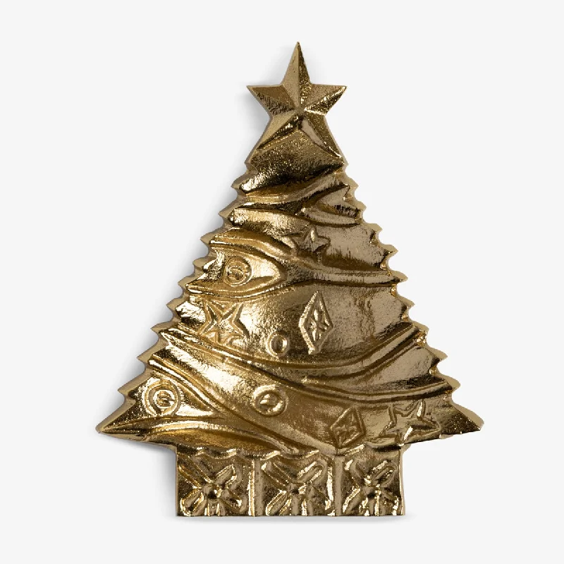 Christmas Tree Dish (Gold)