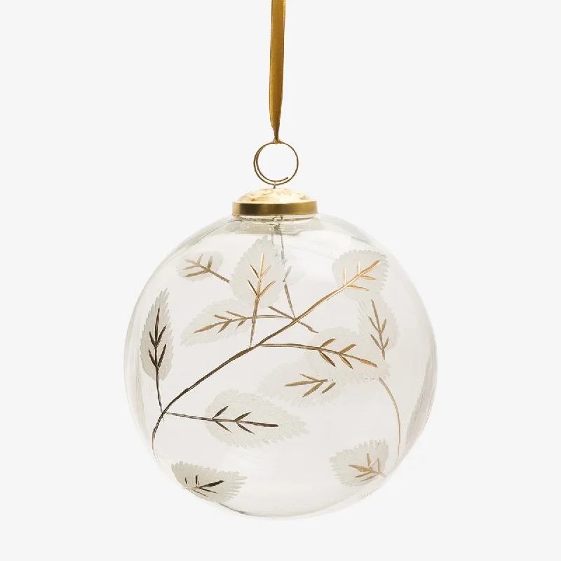 Gold Vines Glass Baubles