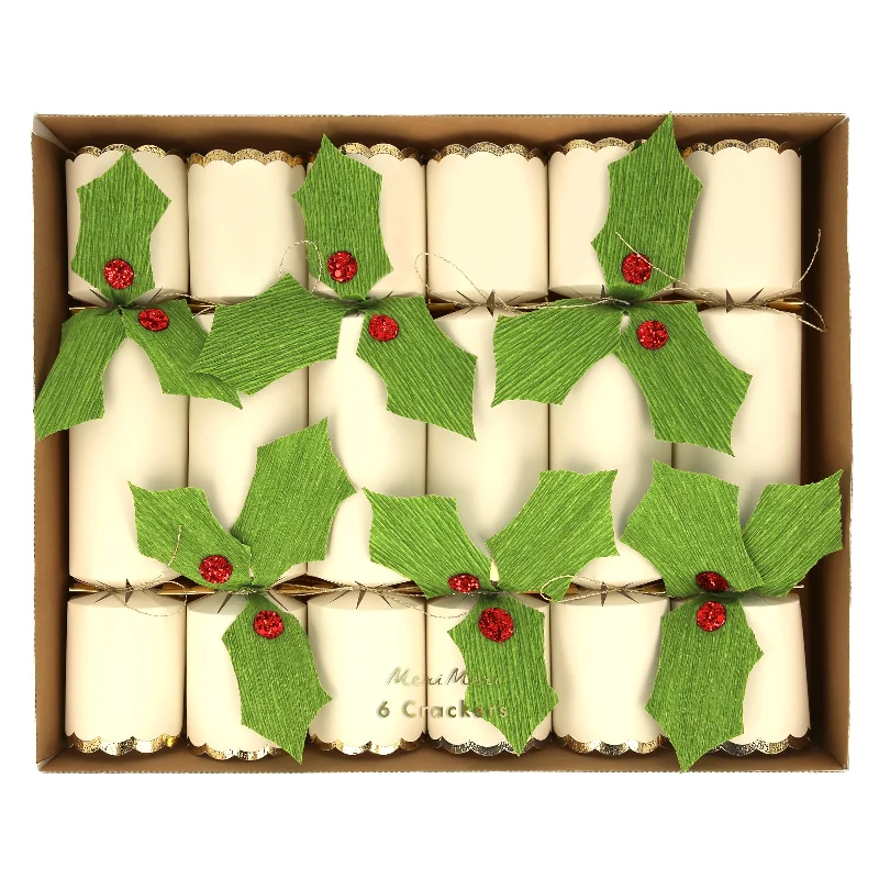 Holly Crackers (x 6)