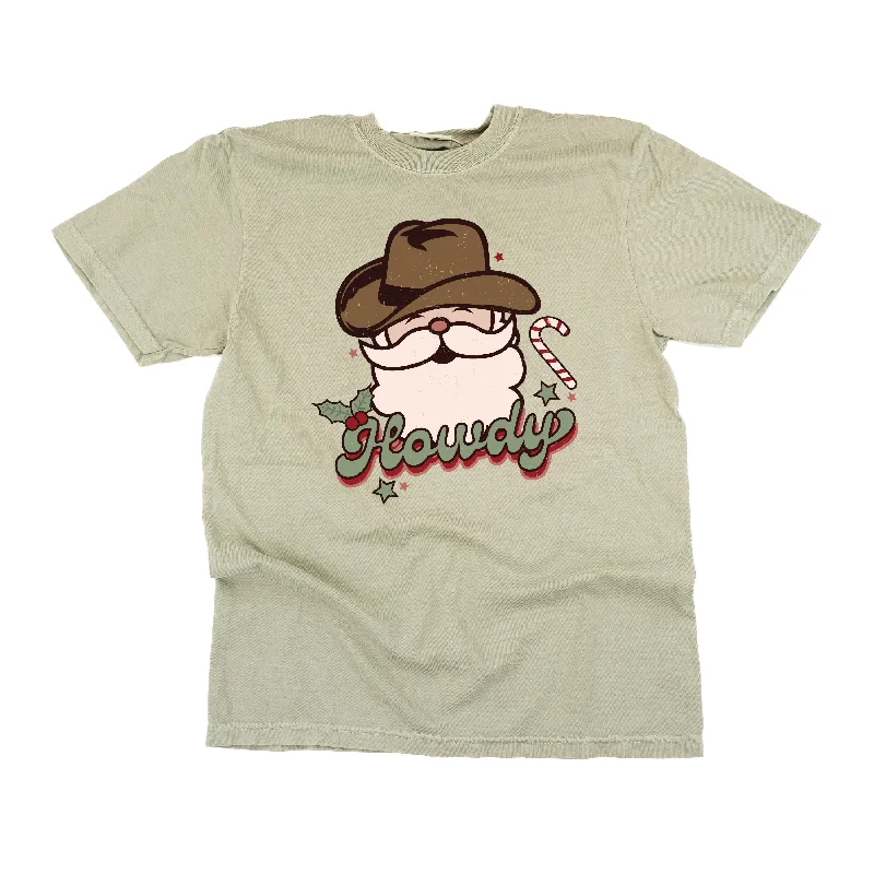 Howdy - Cowboy Santa - Comfort Colors Tee