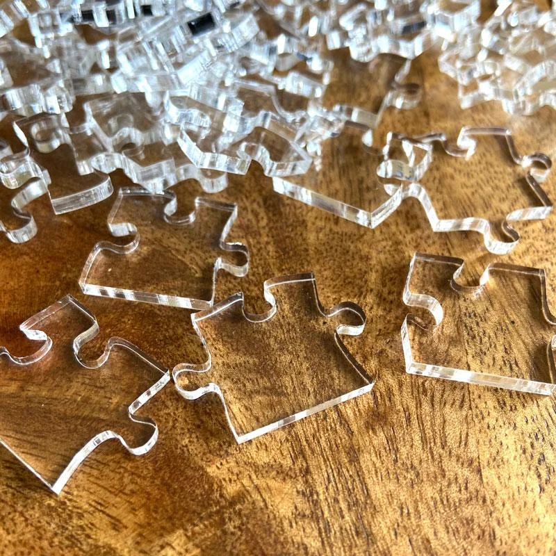 Impossible Clear Jigsaw Puzzle With Transparent Pieces