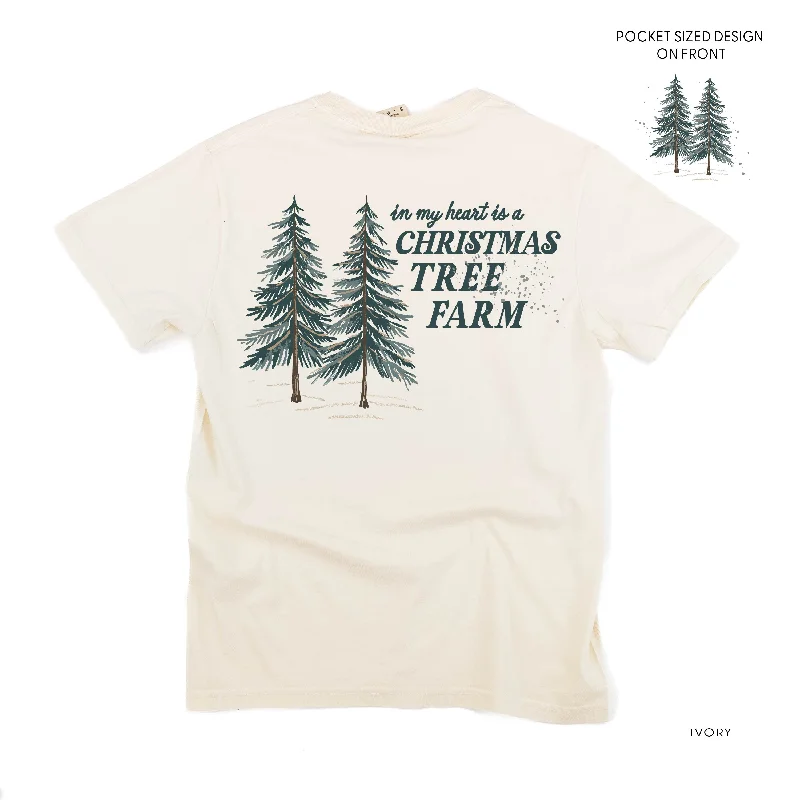 In My Heart Is A Christmas Tree Farm (pf&b) - Comfort Colors Tee