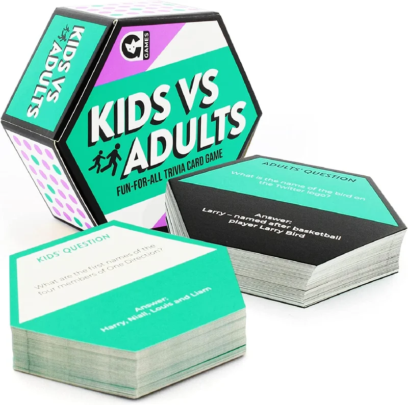 Kids Vs Adults Trivia Card Game