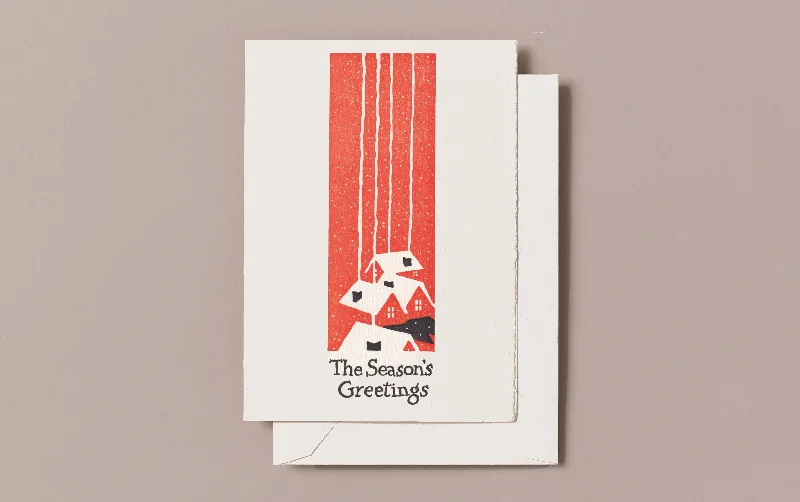 Letterpress Chimneys Greeting Card