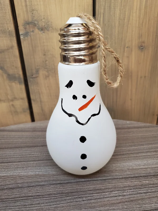 Light bulb Snowman Decoration