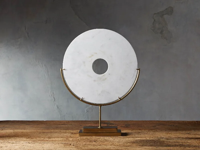 Marble Disc on Stand