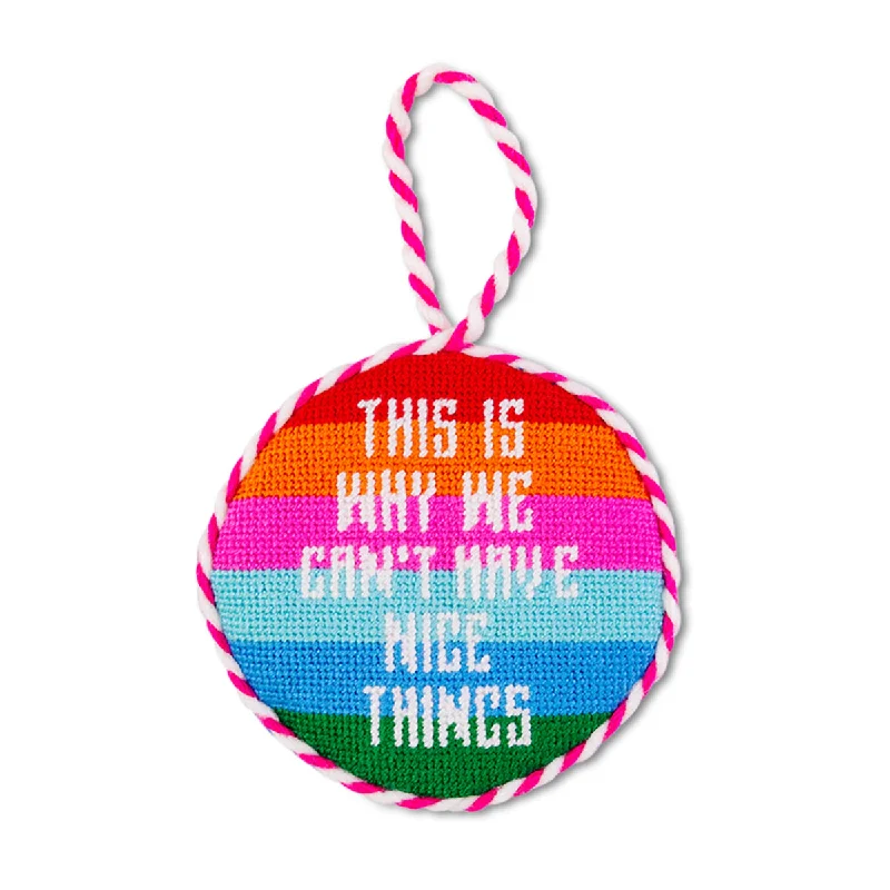 Needlepoint Ornament - Nice Things