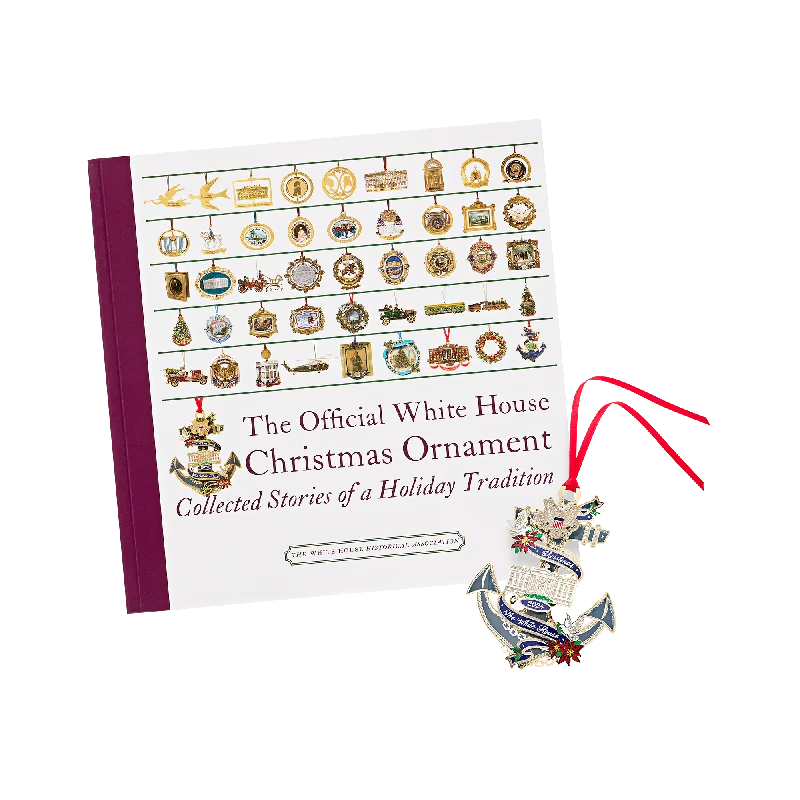 Official 2024 White House Christmas Ornament and Official White House Christmas Ornament Book (5th edition) Bundle