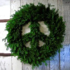 Peace Sign Wreath