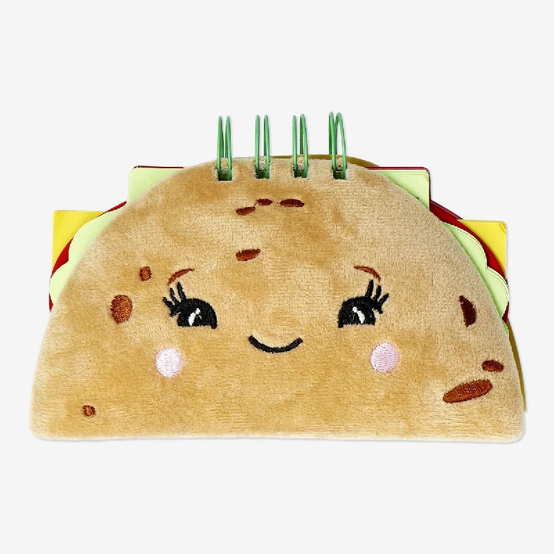 Plush burger notepad