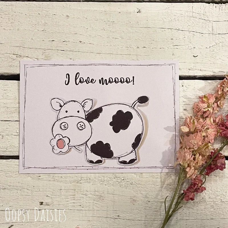 Print / Postcard - Doodles / Cow 13651