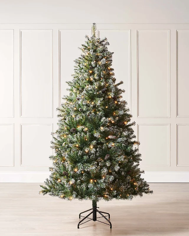 Pre-lit Blue Brockton Spruce Christmas Tree, 6 ft