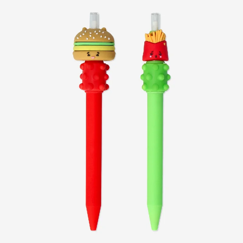 Set of food themed ballpoint pens - 2 pcs