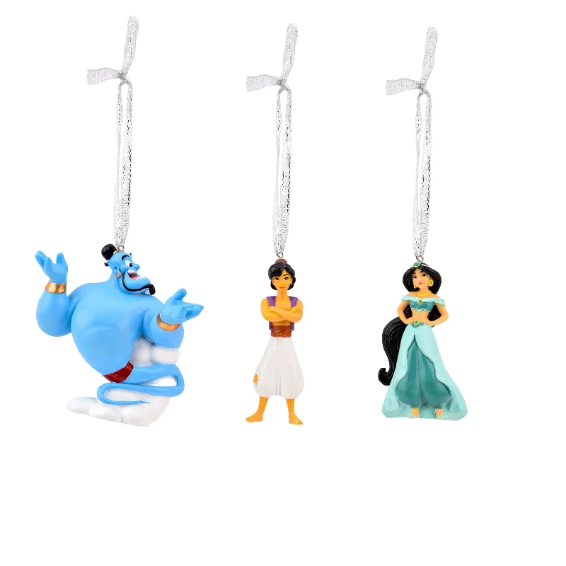 Set of Three Disney Aladdin Christmas Tree Decorations