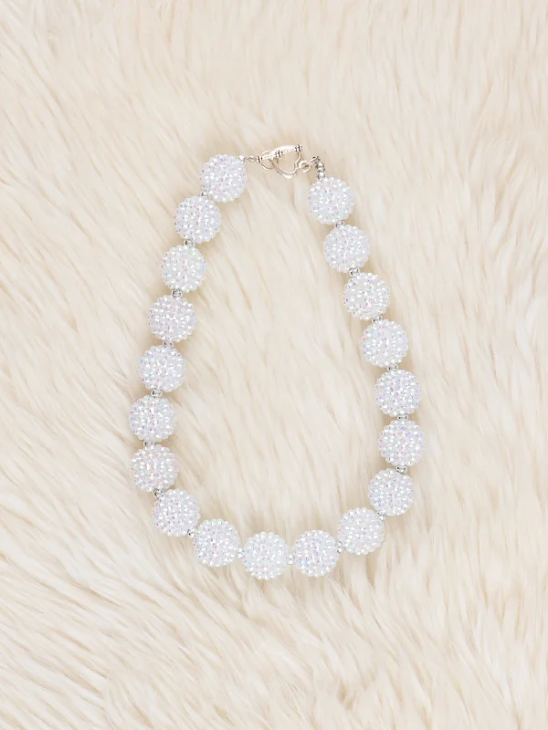 Silver Sparkle Bubble Necklace