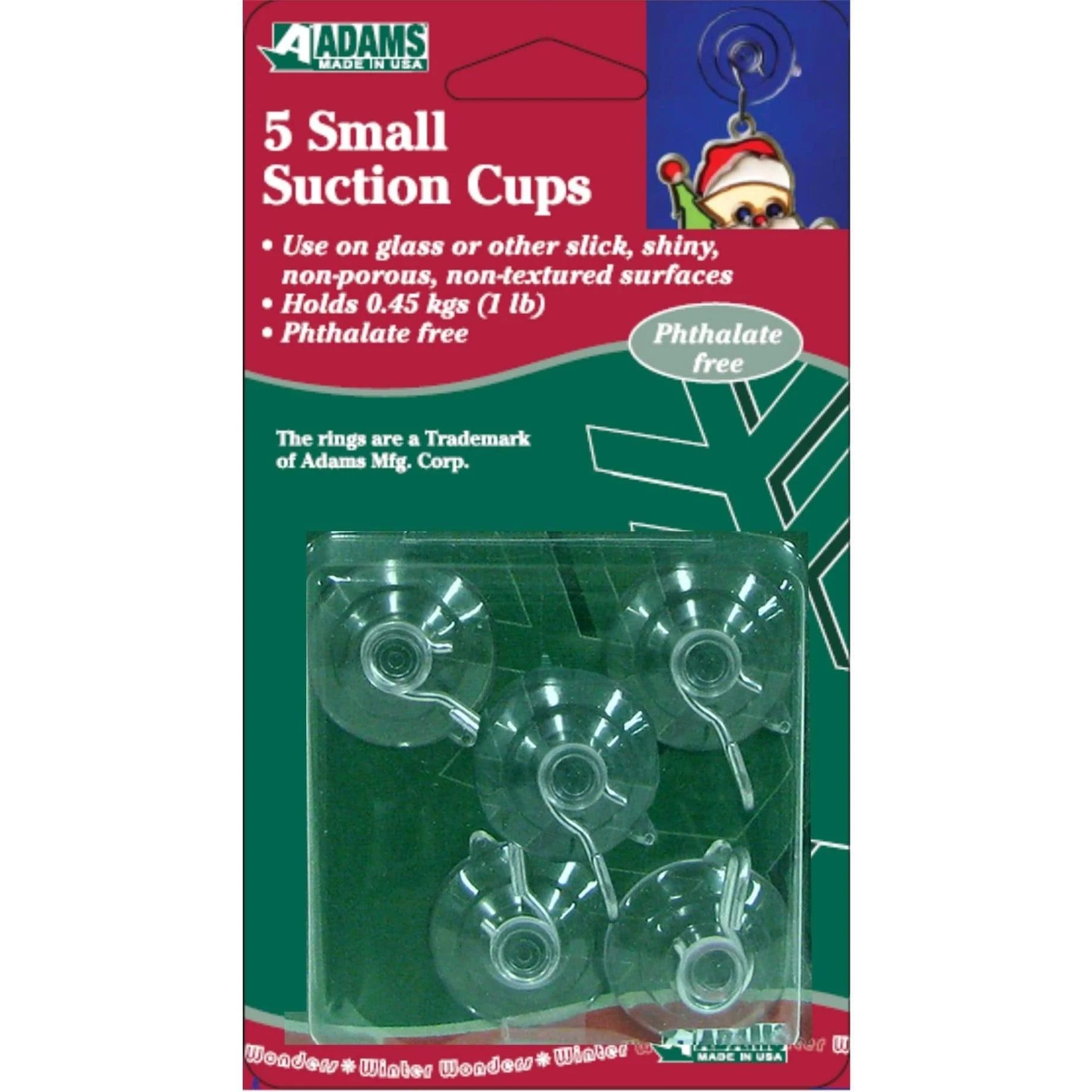 Small Suction Hooks 5 Pack