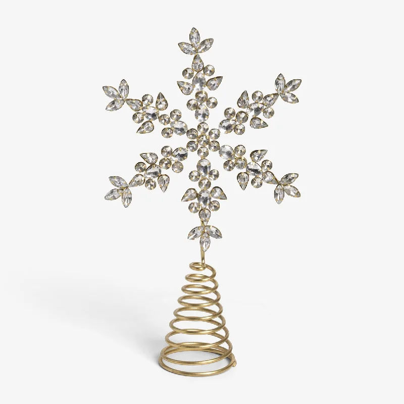 Snowflake Jewel Tree Topper (Gold)